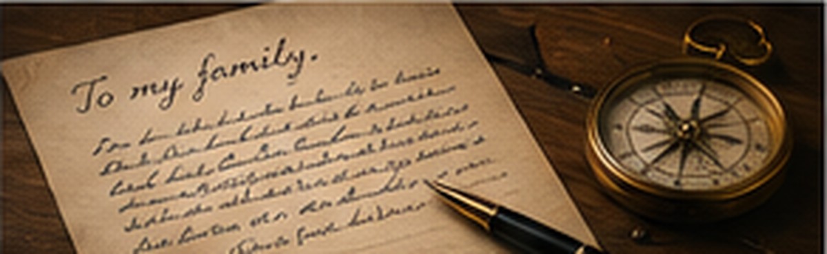 Handwritten future instructions and personal guidance